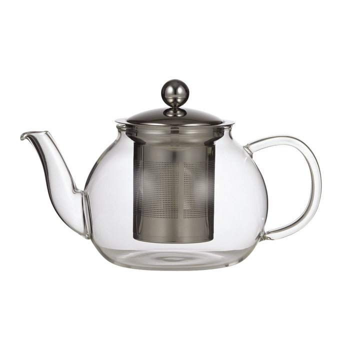 Leaf & Bean Camellia Teapot with Filter Clear & Stainless Steel