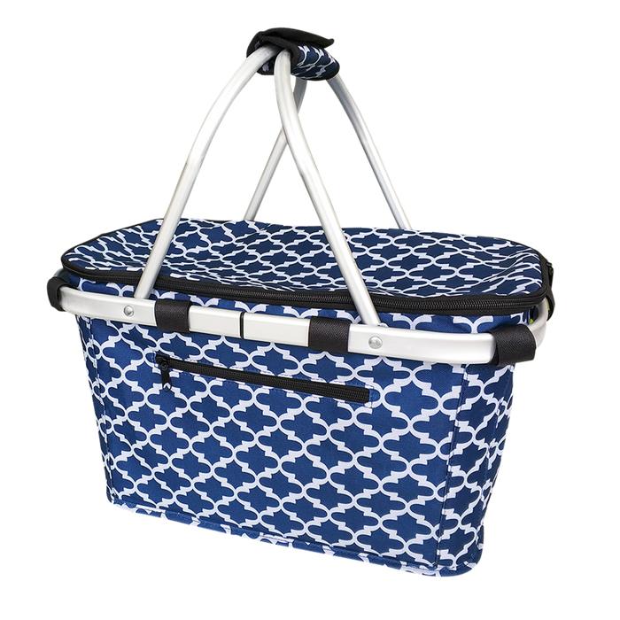 INS. CARRY BASKET W/LID MOROCCAN NAVY
