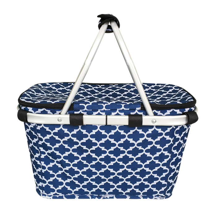 INS. CARRY BASKET W/LID MOROCCAN NAVY