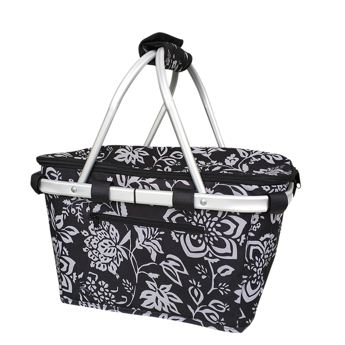 INS. CARRY BASKET W/LID CAMELLIA BLACK