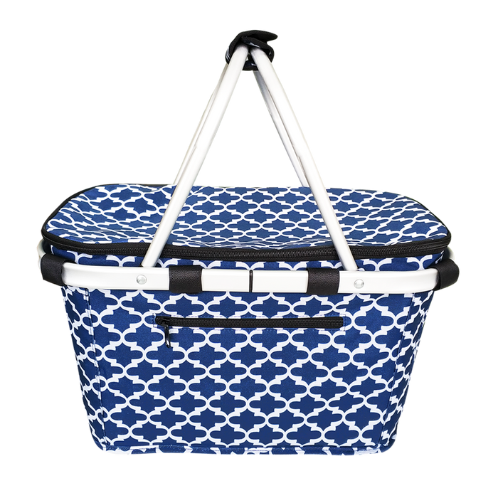 INS. CARRY BASKET W/LID MOROCCAN NAVY