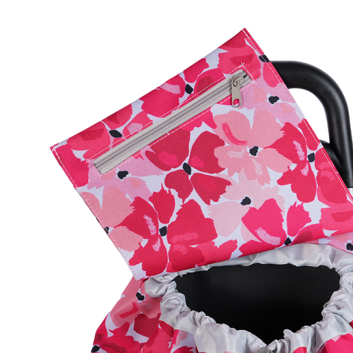 "SPRINT" SHOPPING TROLLEY RED POPPIES