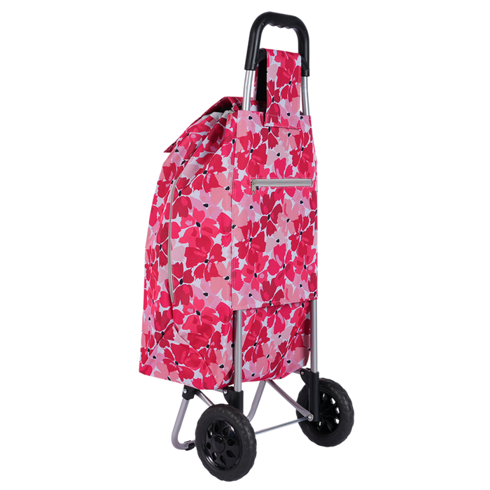 "SPRINT" SHOPPING TROLLEY RED POPPIES