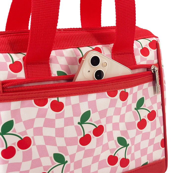 INS. STYLE 34 LUNCH BAG CHEQUERED CHERRIES