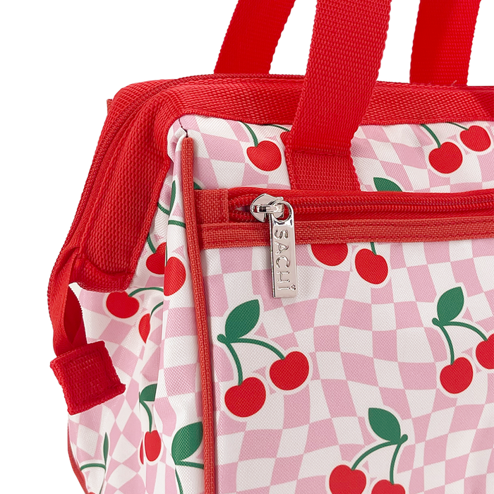 INS. STYLE 34 LUNCH BAG CHEQUERED CHERRIES