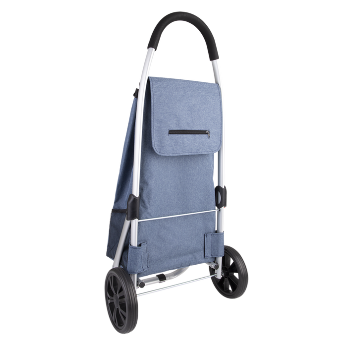 "URBAN" ALUMINIUM SHOPPING TROLLEY STEEL BLUE