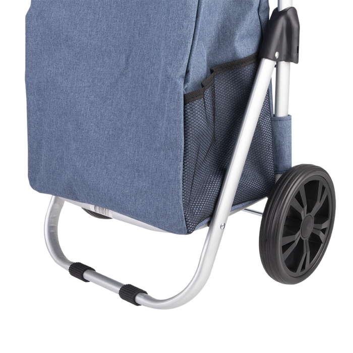 "URBAN" ALUMINIUM SHOPPING TROLLEY STEEL BLUE