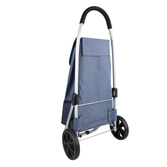 "URBAN" ALUMINIUM SHOPPING TROLLEY STEEL BLUE
