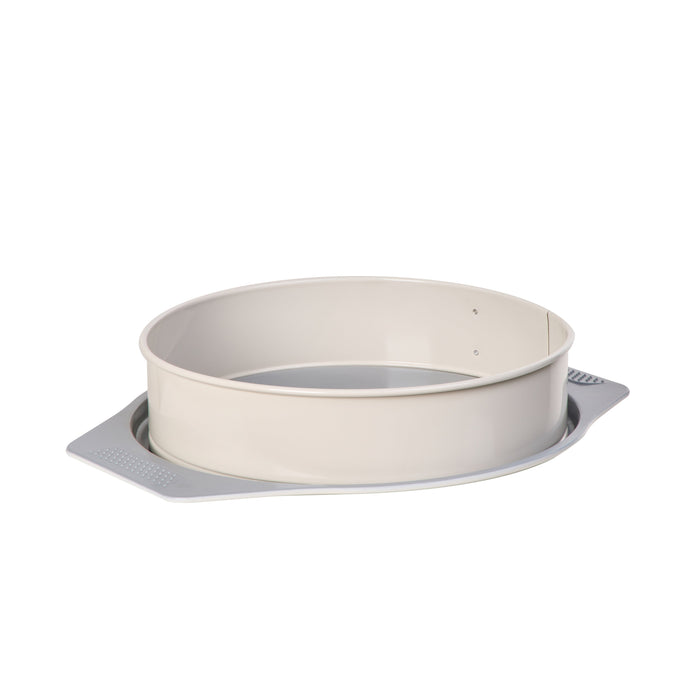 Davis & Waddell Ceramic Non-Stick Springform Round Cake Pan Cream