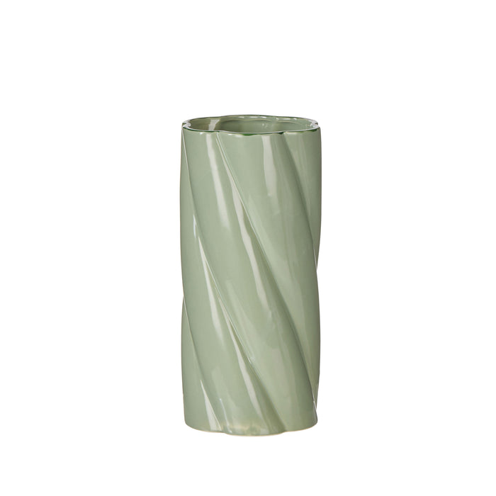 Emporium Rory Twist Vase Sage Green