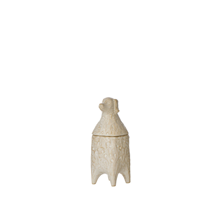 Amalfi Ari Dog Jar Off White Reactive