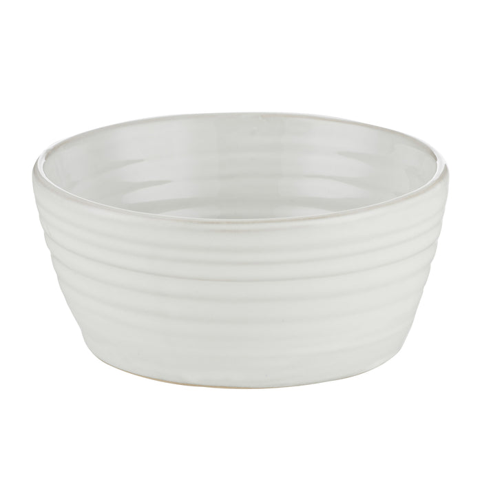 Amalfi Somerset Large Milky Glaze Bowl White