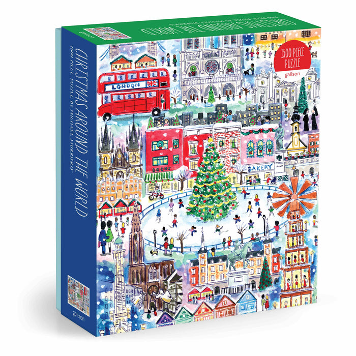 Galison Storrings Christmas World Foil Puzzle - 1500pc Multi-Coloured