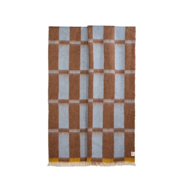 Amalfi Freya Throw Blue & Brown
