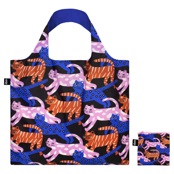 LOQI Glitter Power Cats - Bag Multi-Coloured