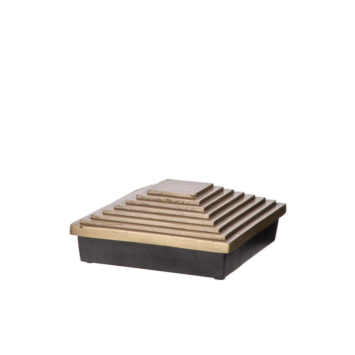 Grand Designs Gradia Trinket Box Upper Gold Base Bronze