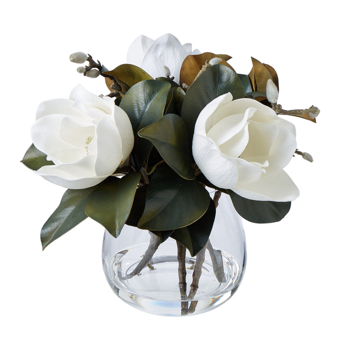 Rogue Magnolia Grandiflora - Garden Vase White