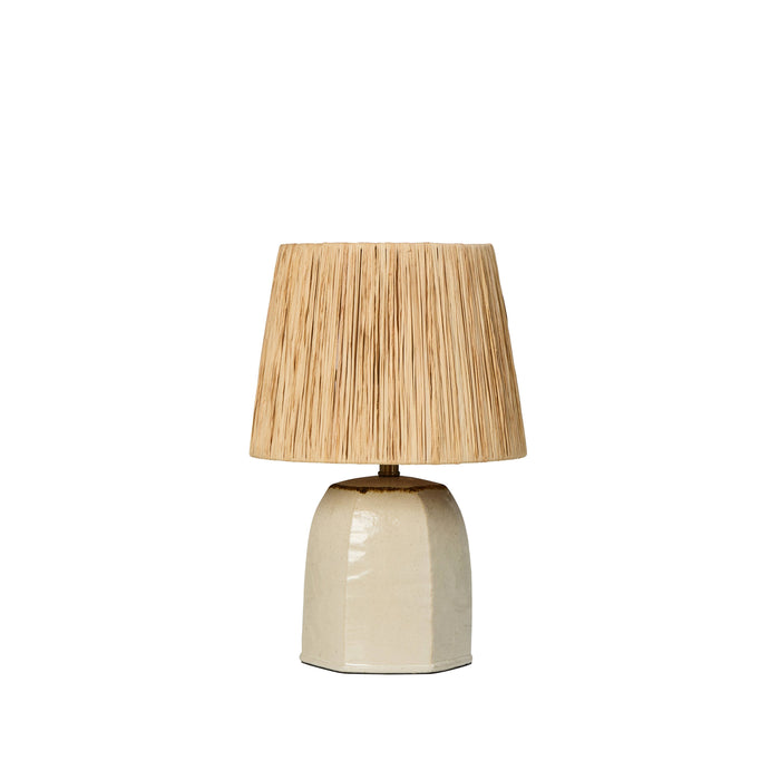 Amalfi Niro Table Lamp Ivory & Natural