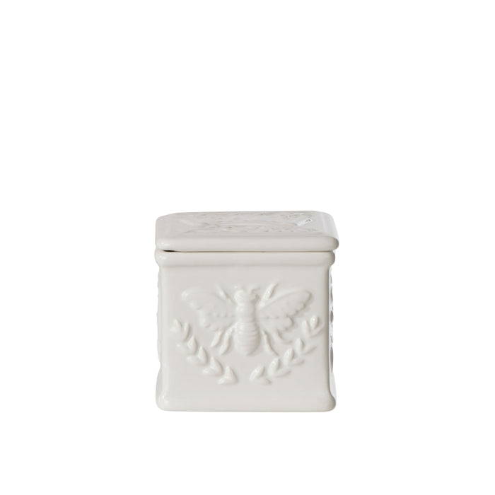 Davis & Waddell Wildflower & Hive Salt Cellar White