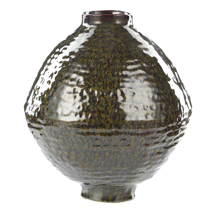 Amalfi Silva Ceramic Vase Large Green