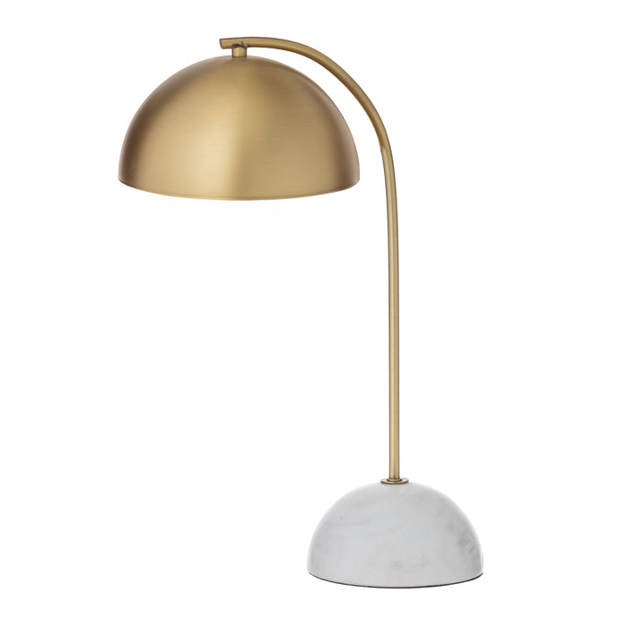 Amalfi Atticus Table Lamp Brass & White