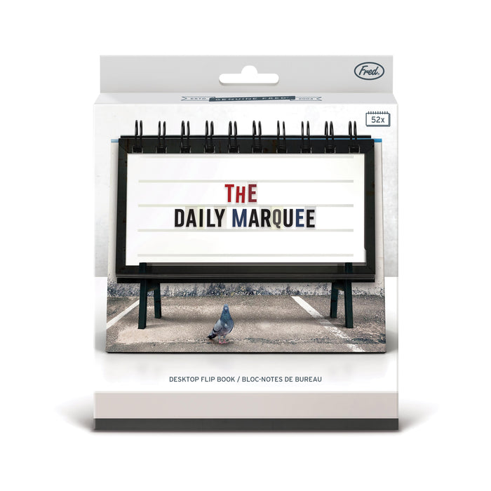 Fred Daily Marquee Desk Flip Book Multi-Coloured