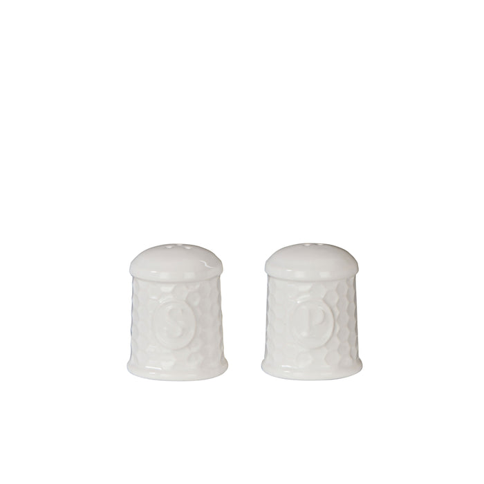 Davis & Waddell Wildflower & Hive Salt & Pepper Shakers White