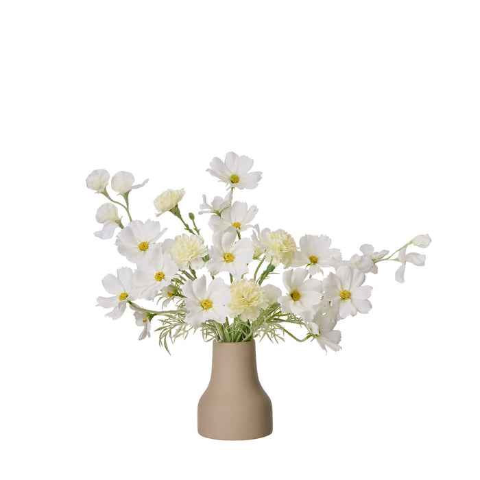 Rogue Cosmos Carnation Mix - Douglas Vase White