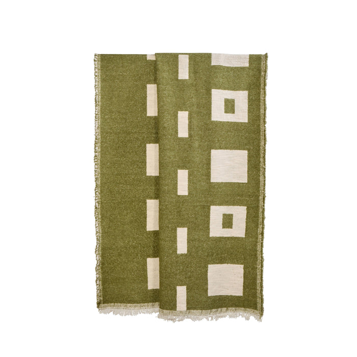 Amalfi Cosmo Throw Green & Natural