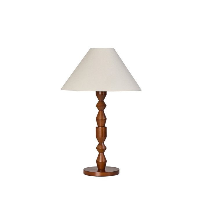 Amalfi Aspen Table Lamp Brown & Ivory
