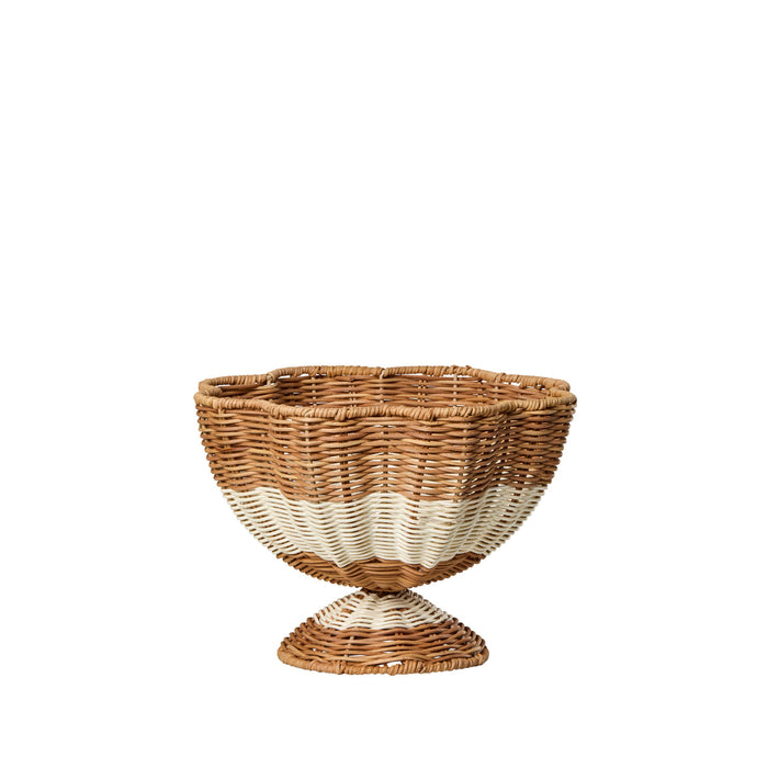 Amalfi Watego Decorative Bowl White & Natural