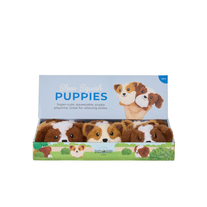 Discovery Zone Slow Squish Ball - Puppies CDU 12pcs/2 Assorted