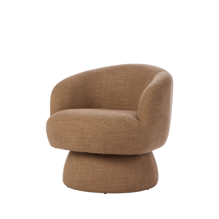 Amalfi Rune Swivel Armchair Camel