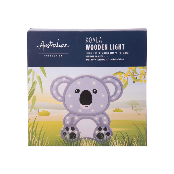 The Australian Collection Wooden Light-Koala Grey