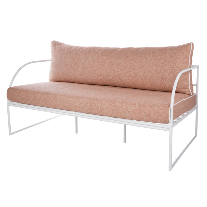 Amalfi Reeve Outdoor 2 Seater Sofa Pink & White