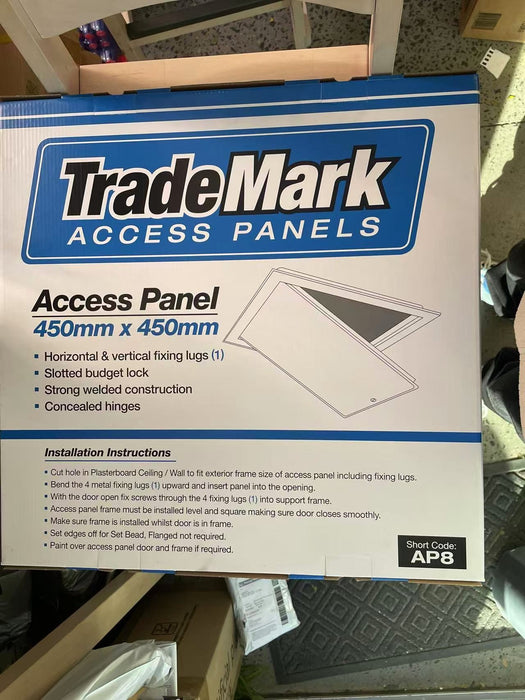 Trademark Secure MDF & Metal Access Panel with Flange/Set Bead, 300-600mm - Easy Install, Budget or Push Lock Options