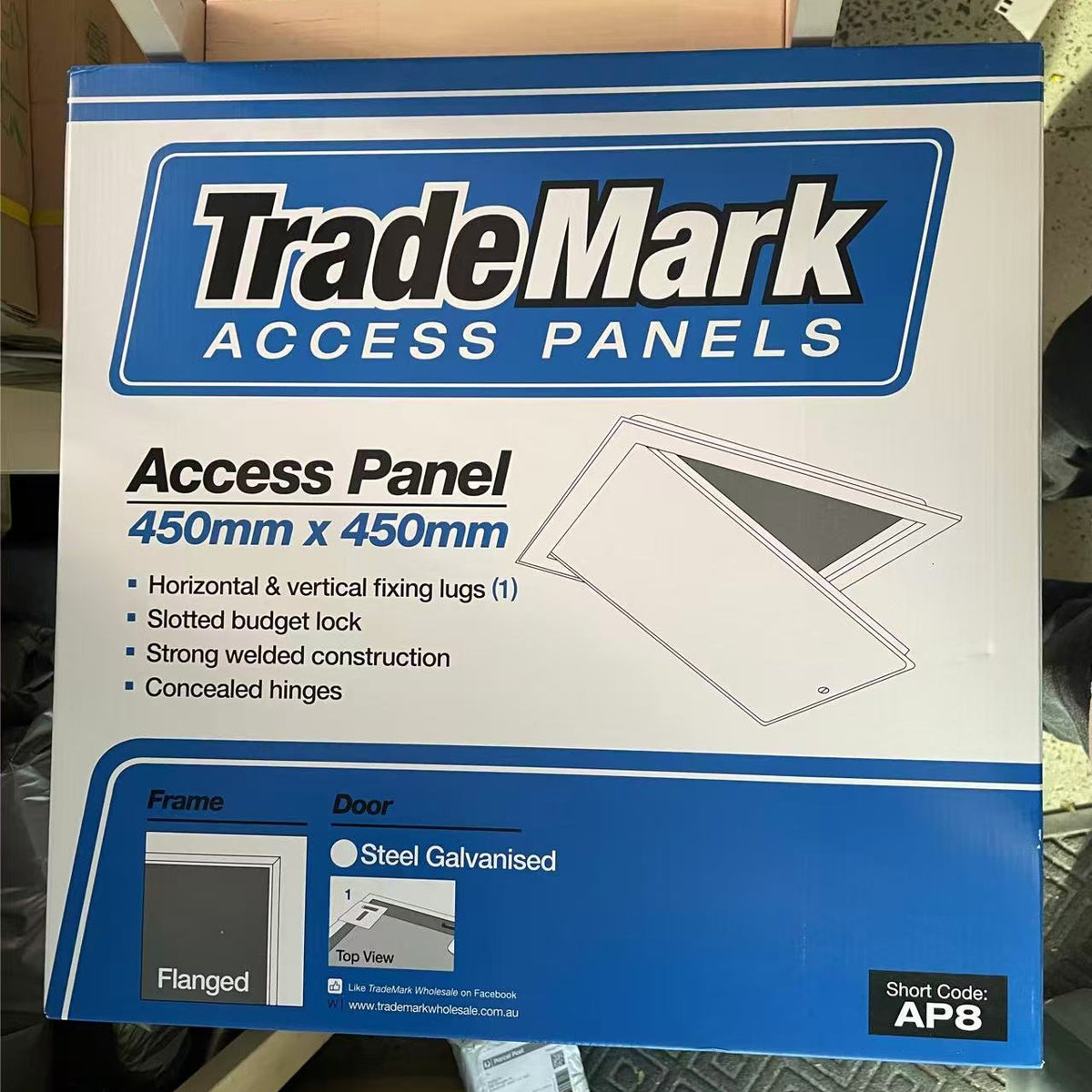 Trademark Secure MDF & Metal Access Panel with Flange/Set Bead