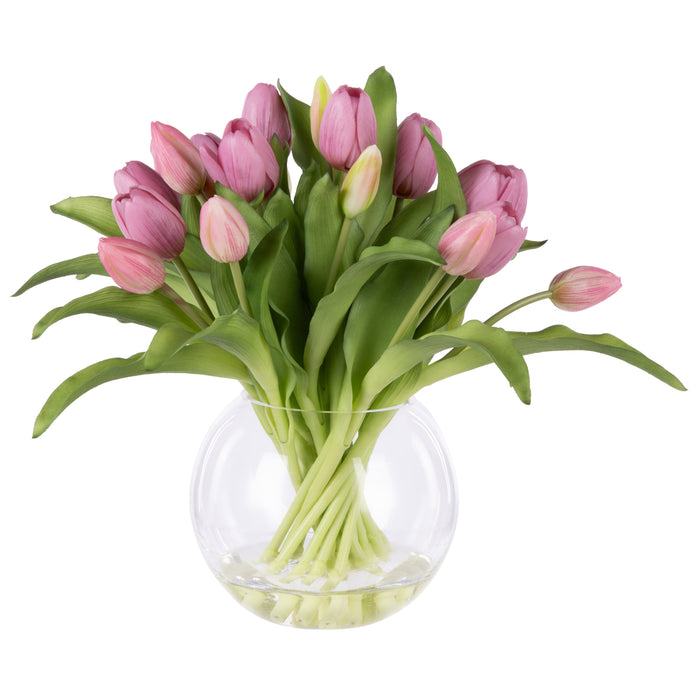 Rogue Tulip Bunch - Phoebe Vase Pink