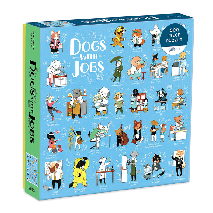 Galison Dogs With Jobs Puzzle 500pcs Multi-Coloured