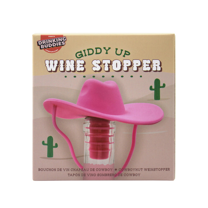 NPW Giddy Up Wine Stopper Pink