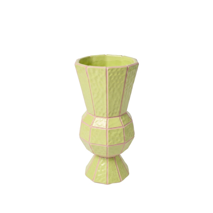 Emporium Sadie Tile Collection Vase Green & Pink