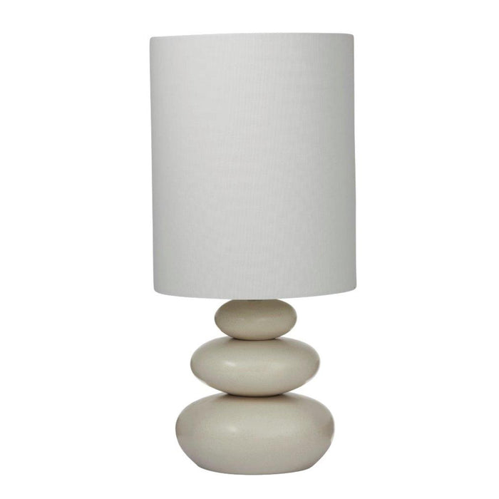Amalfi Pebble Table Lamp Ivory