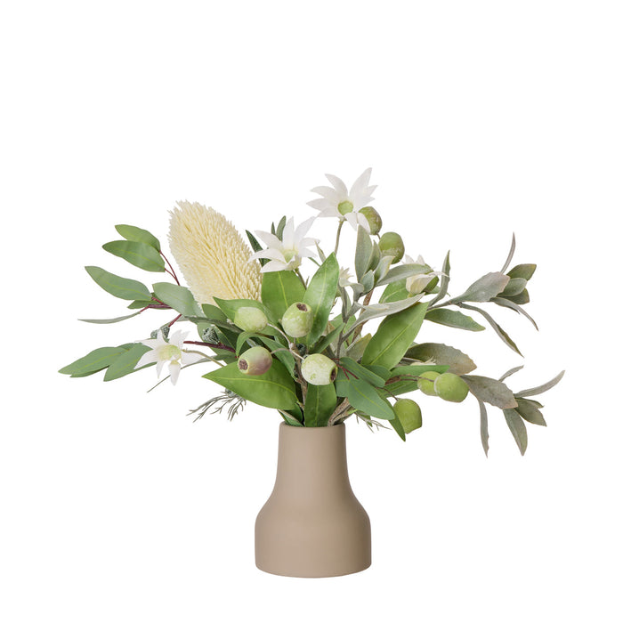 Rogue Flannel Native Mix - Douglas Vase Green & White