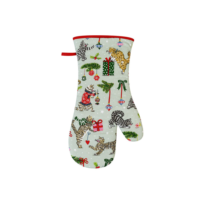 Ulster Weavers Christmas Cats Gauntlet Oven Glove Multi-Coloured