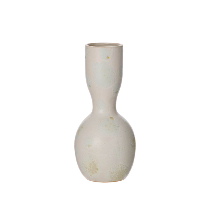 Amalfi Pia Reactive Glaze Vase Cream Reactive