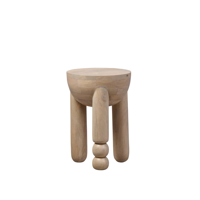 Amalfi Luna Side Table White Wash