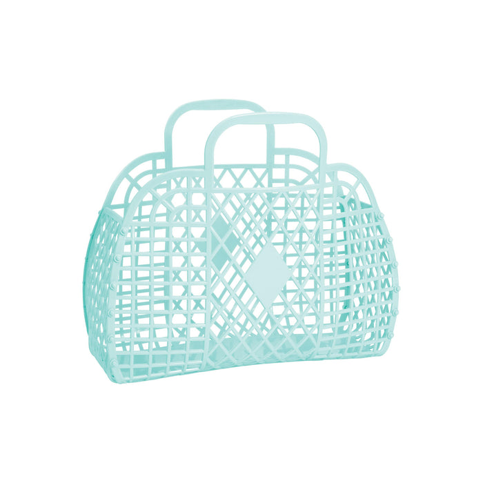 Sun Jellies Retro Basket Small Seafoam