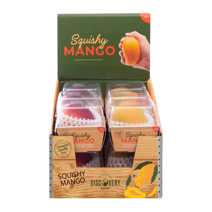 Discovery Zone Squishy Mango CDU 12pcs/2Assorted