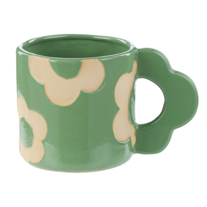 Emporium Posey Flower Mug Green