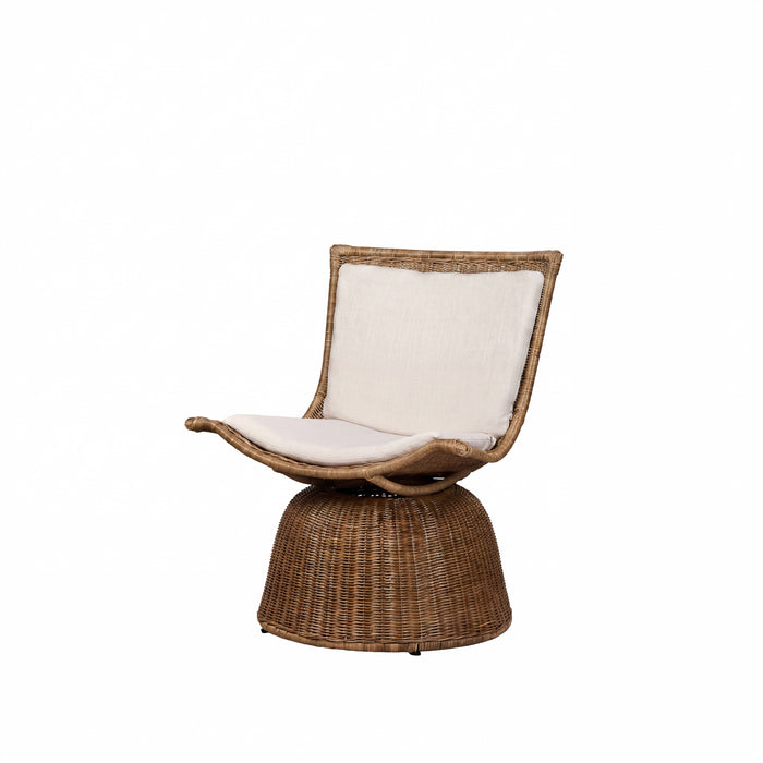 Amalfi Lyra Alfresco Chair Brown & White